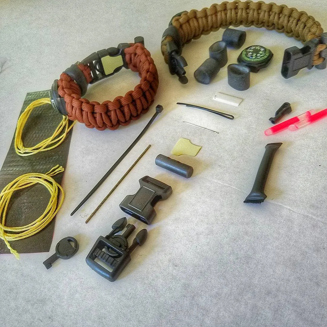 The Escape Evade Pathfinder: Military & Tactical Strap w/ SERE kit, Compass, Kevlar Saw, Cuff Key.