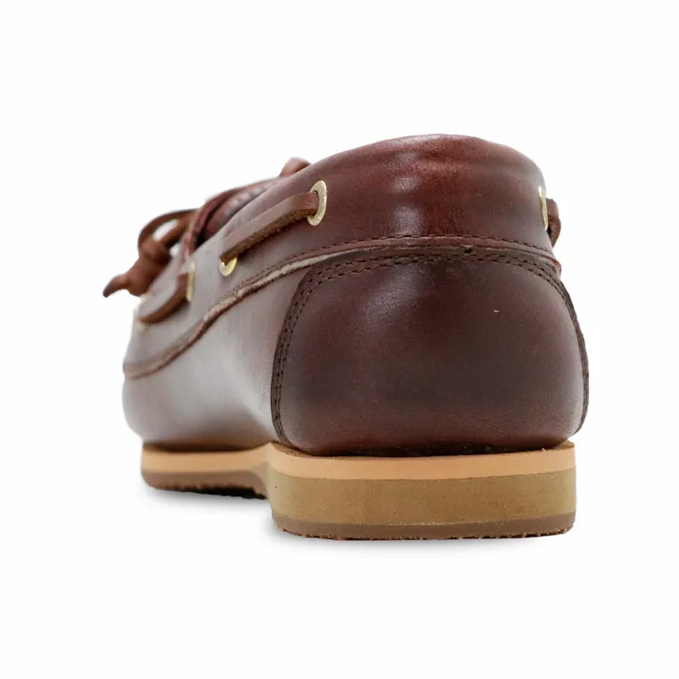 The Sailor's Boat Shoes - Oil Leather Brandy Brown