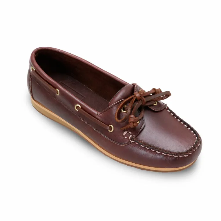 The Sailor's Boat Shoes - Oil Leather Brandy Brown