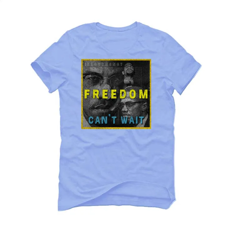 Union x Air Jordan 2 "Grey Fog" Carolina Blue T-Shirt (FREEDOM CAN'T WAIT)