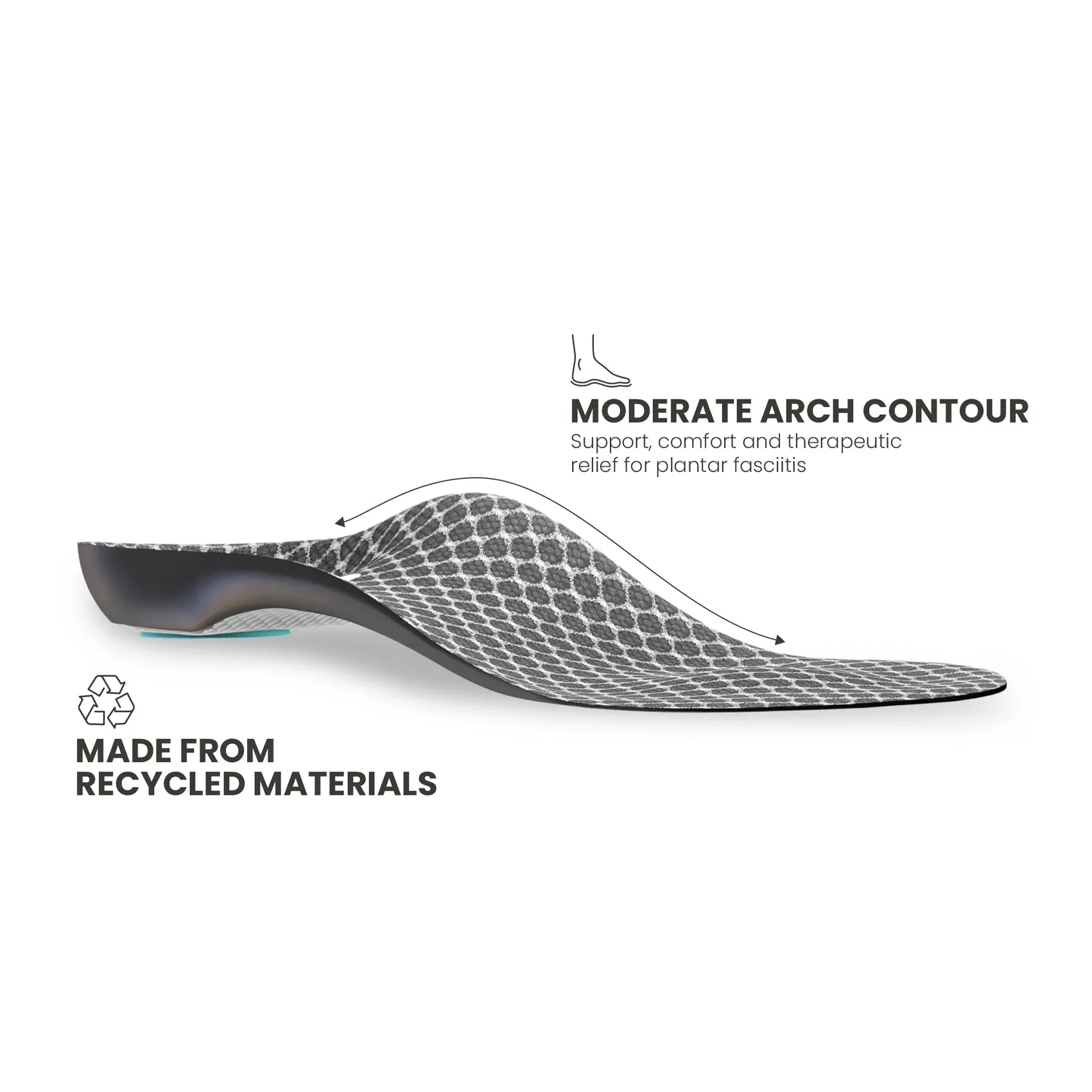 Unisex Lightfeet Plantar Fasciitis Moderate Arch Insole