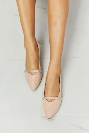 WILD DIVA Keep It Classy Glitter Flats