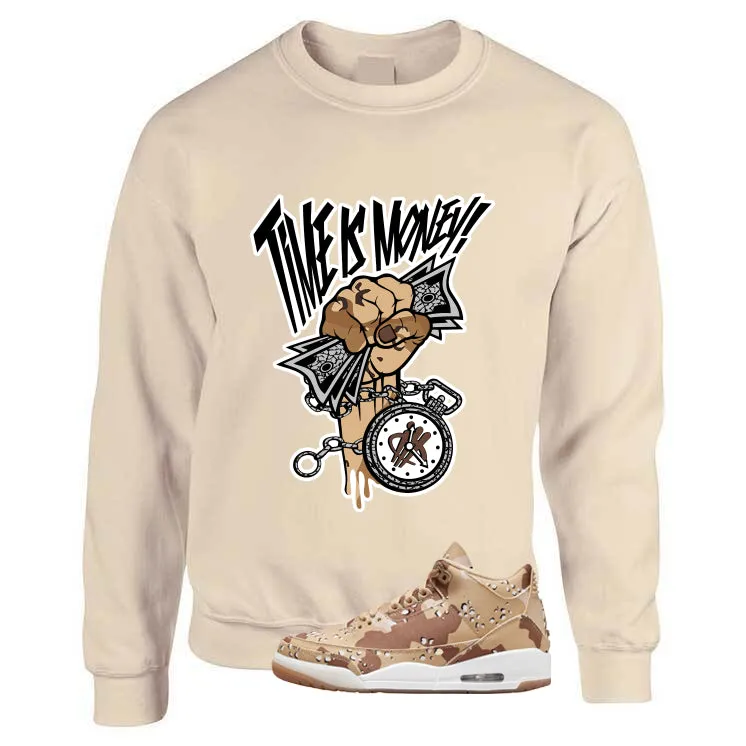 WNBA x Air Jordan 3 Desert Camo Tan T-Shirt (Time Is Money)| illcurrency