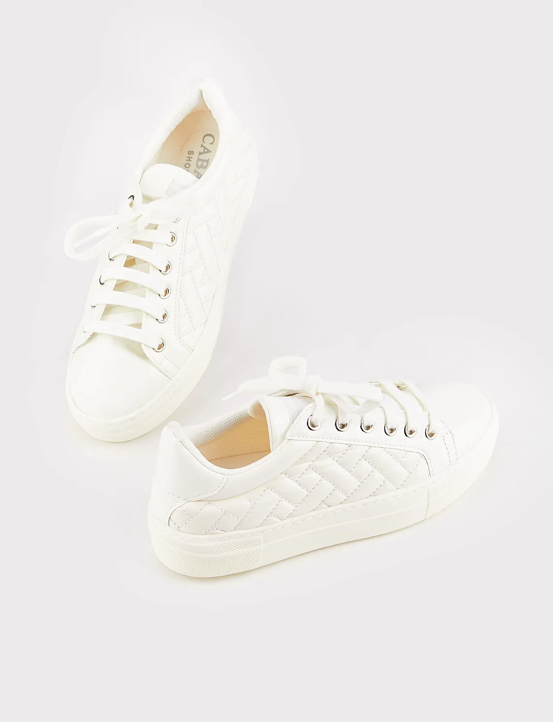 Women White Low Top Sneakers