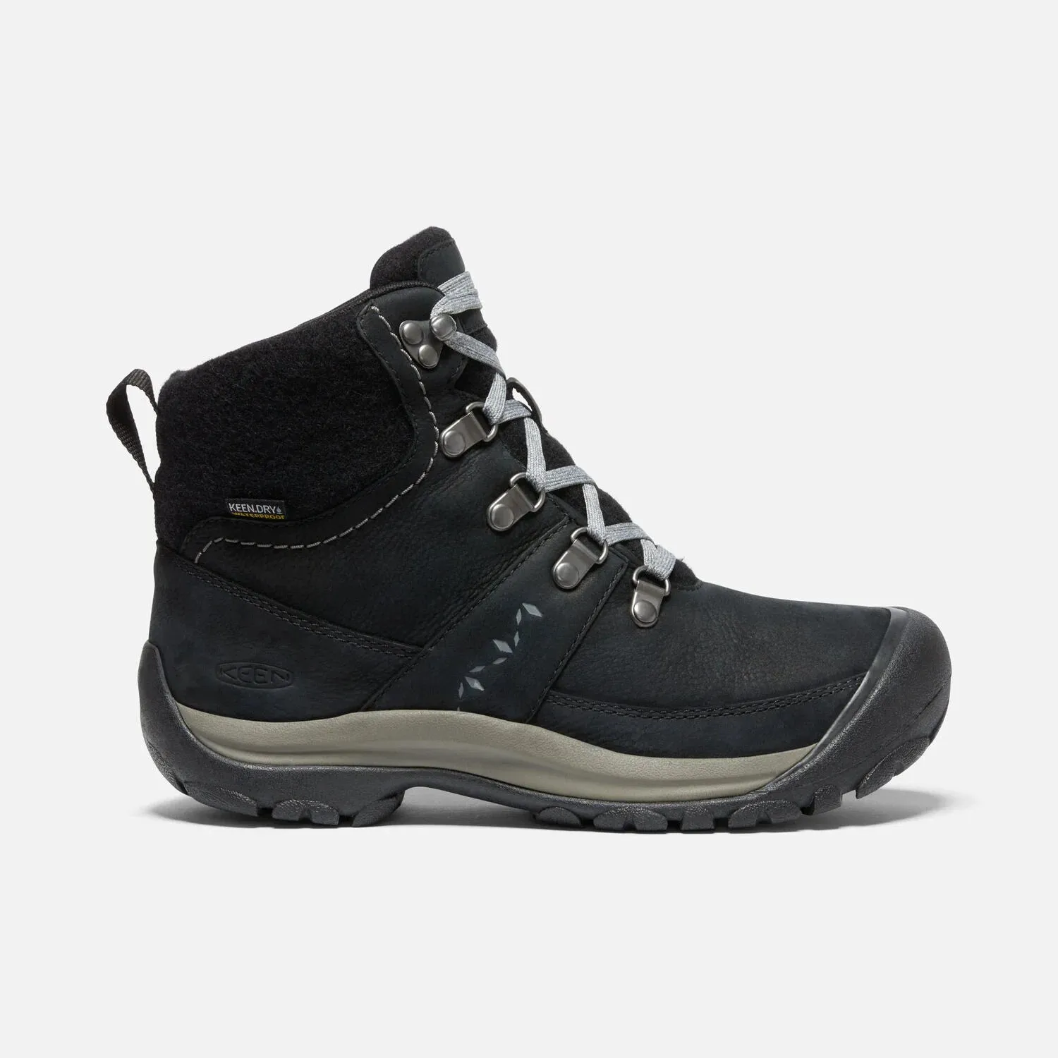 Women's Keen Kaci III Winter Waterproof Boot Color: Black / Steel Grey