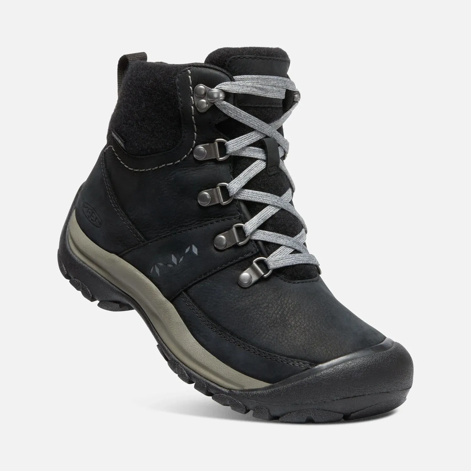 Women's Keen Kaci III Winter Waterproof Boot Color: Black / Steel Grey