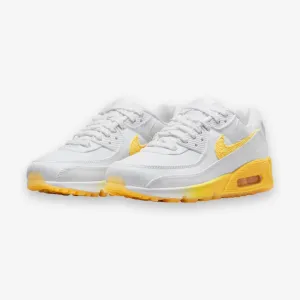 Women's NIKE AIR MAX 90 SE WHITE/CITRON PULSE-ALABASTER-SAIL FJ4548-100