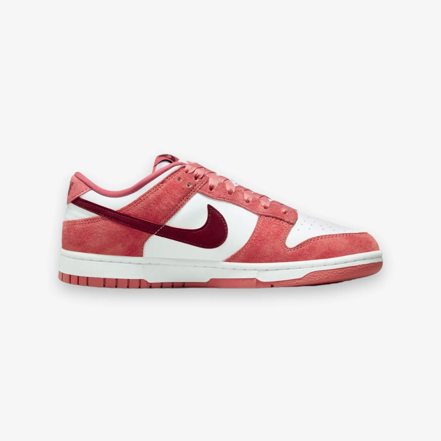 Women's Nike Dunk Low Vday WHITE/TEAM RED-ADOBE-DRAGON RED FQ7056-100