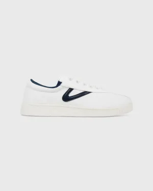 Women's Nylite Canvas Sneaker in White/Navy