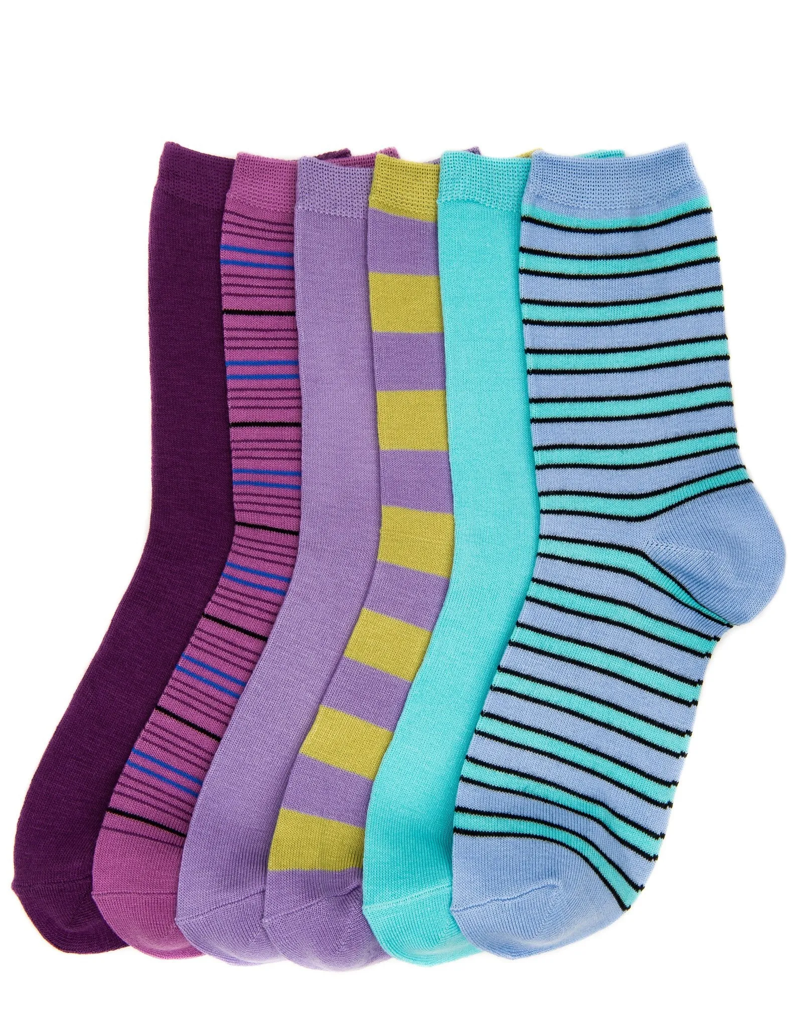 Women's Soft Premium Crew Socks - 6 Pairs