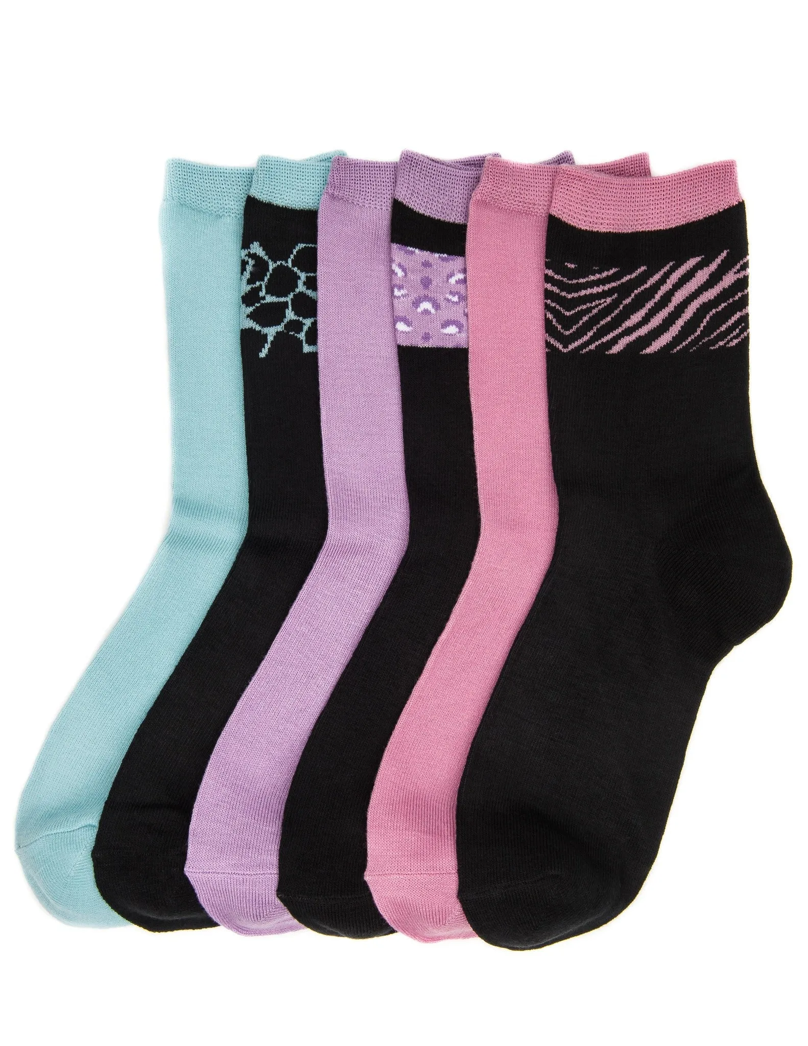 Women's Soft Premium Crew Socks - 6 Pairs