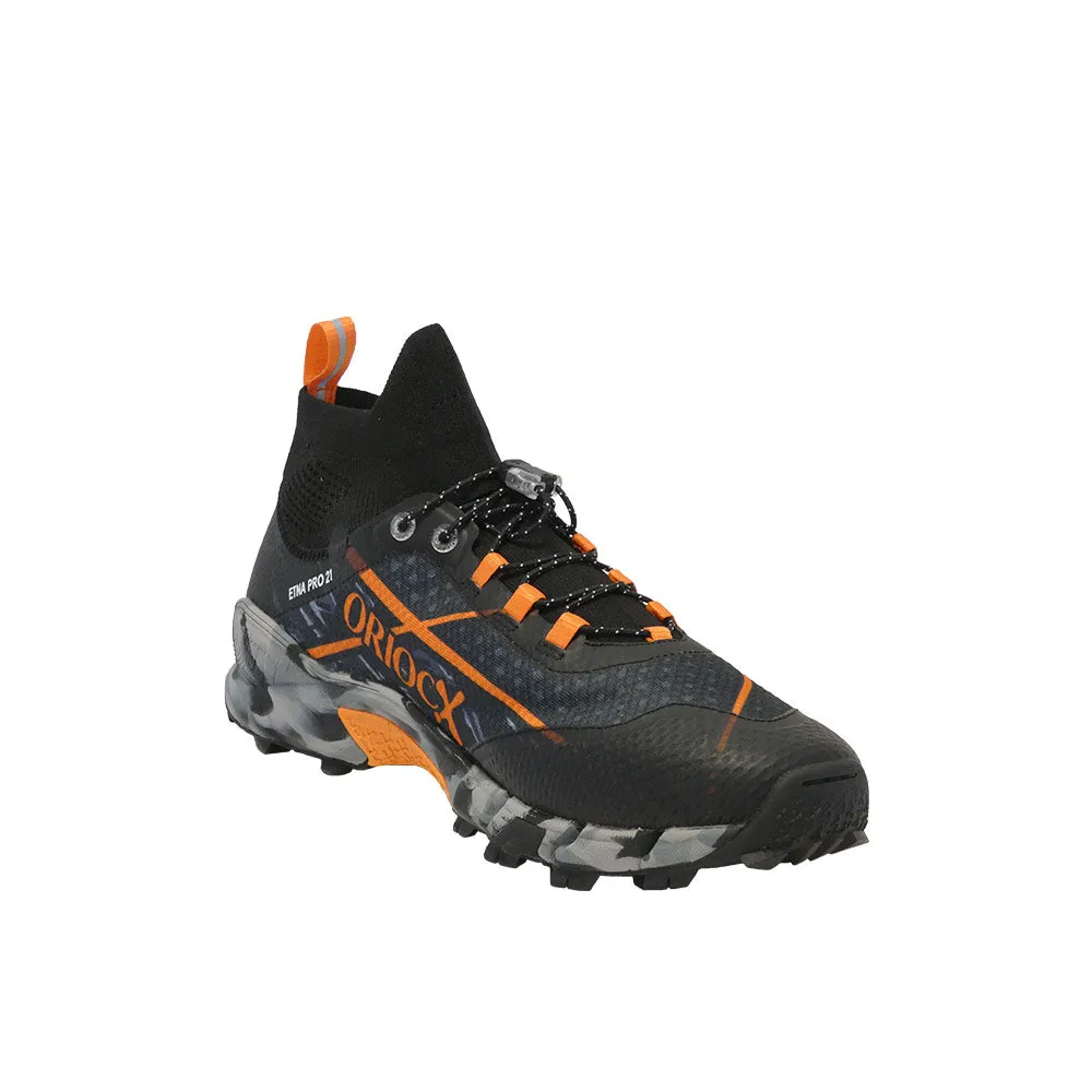 Zapatillas Trail Running Etna 21 Pro Negro Naranja